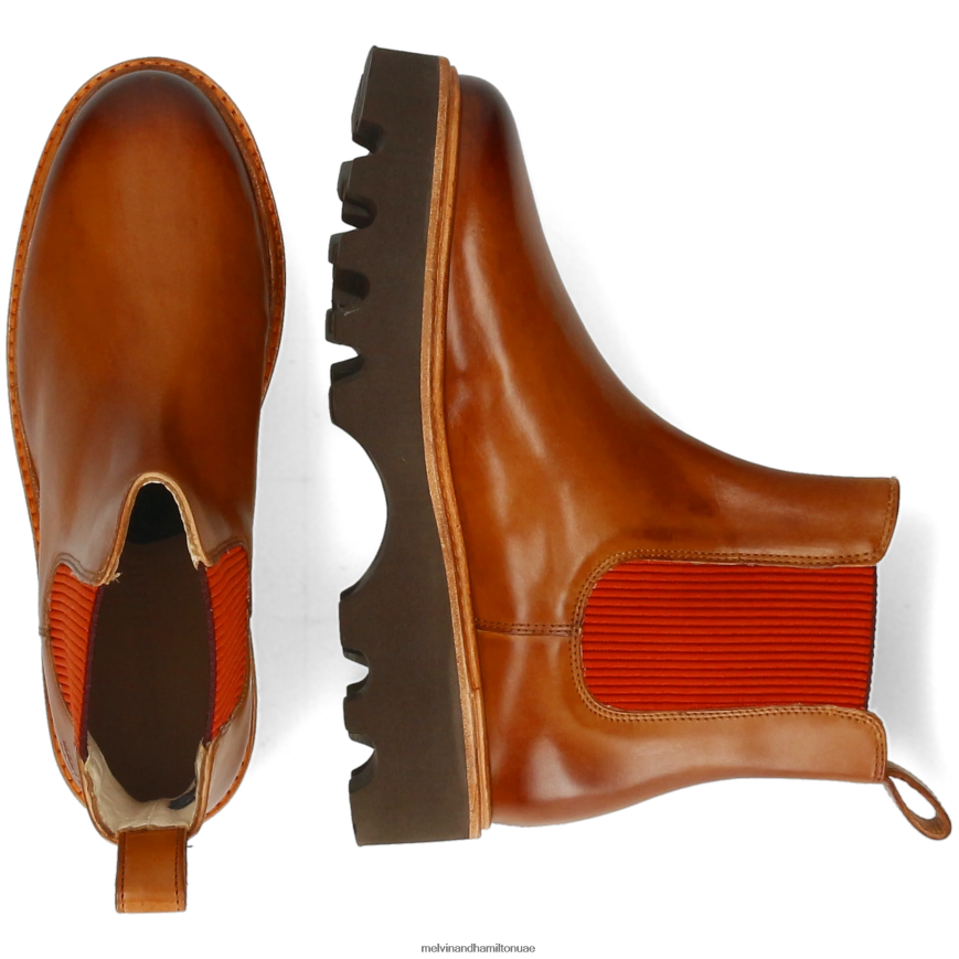 ميغان 3 بني Melvin & Hamilton نحيف جزمة الكاحل 42XF2X932