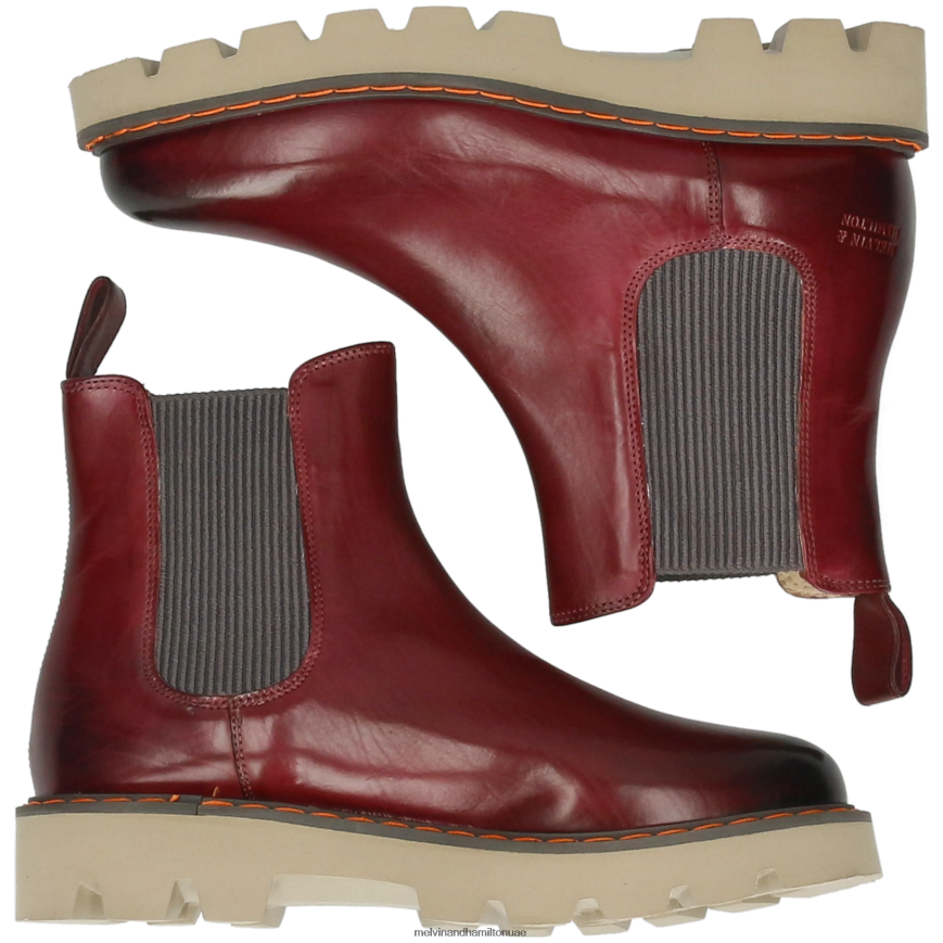 ميغان 3 أرجواني Melvin & Hamilton نحيف جزمة الكاحل 42XF2X958