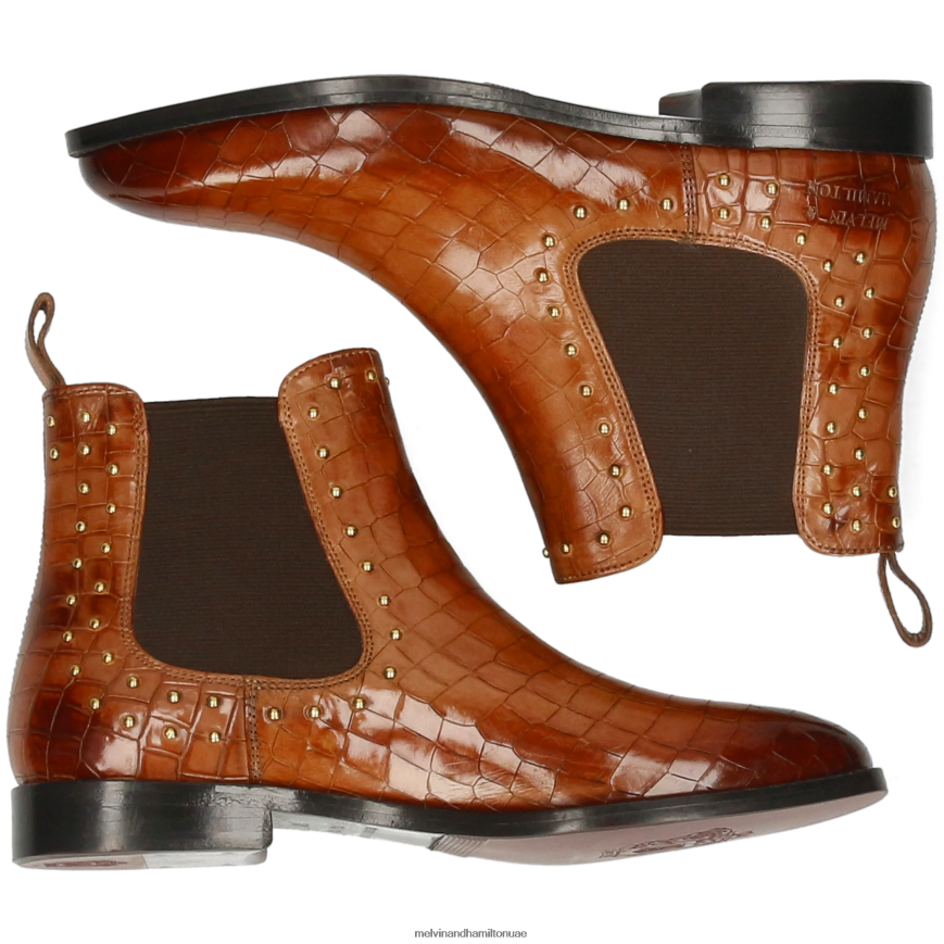 كاترين 3 البني الفاتح Melvin & Hamilton نحيف جزمة الكاحل 42XF2X968