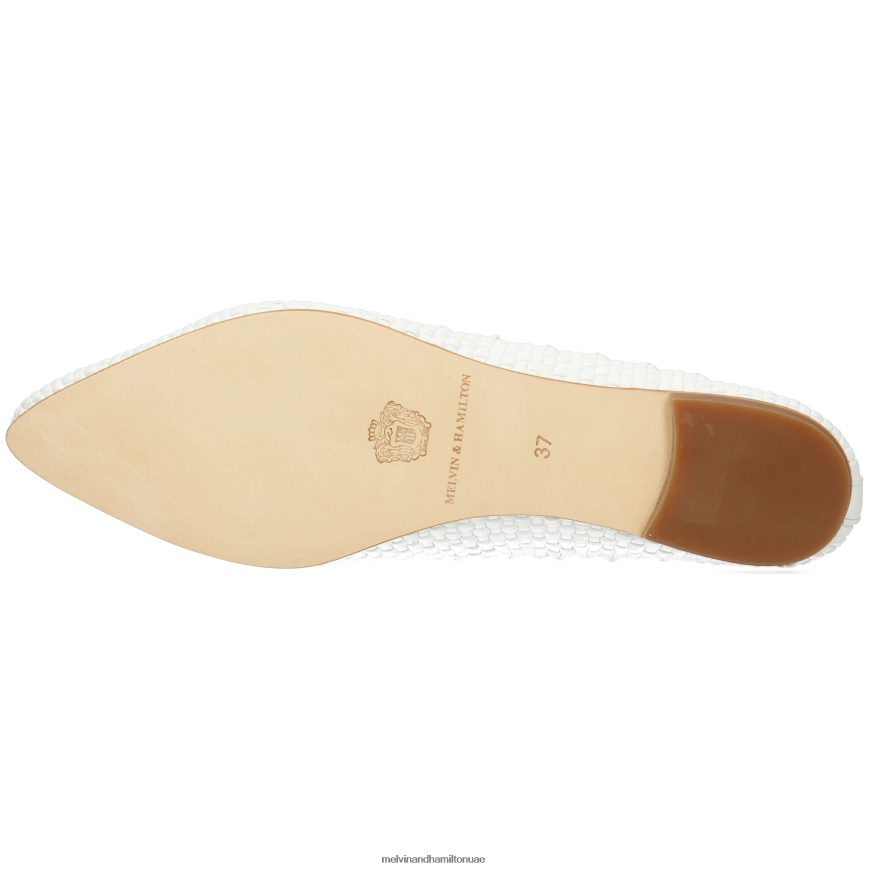 اليكسا 40 أبيض Melvin & Hamilton نحيف مضخات الباليه 42XF2X1976