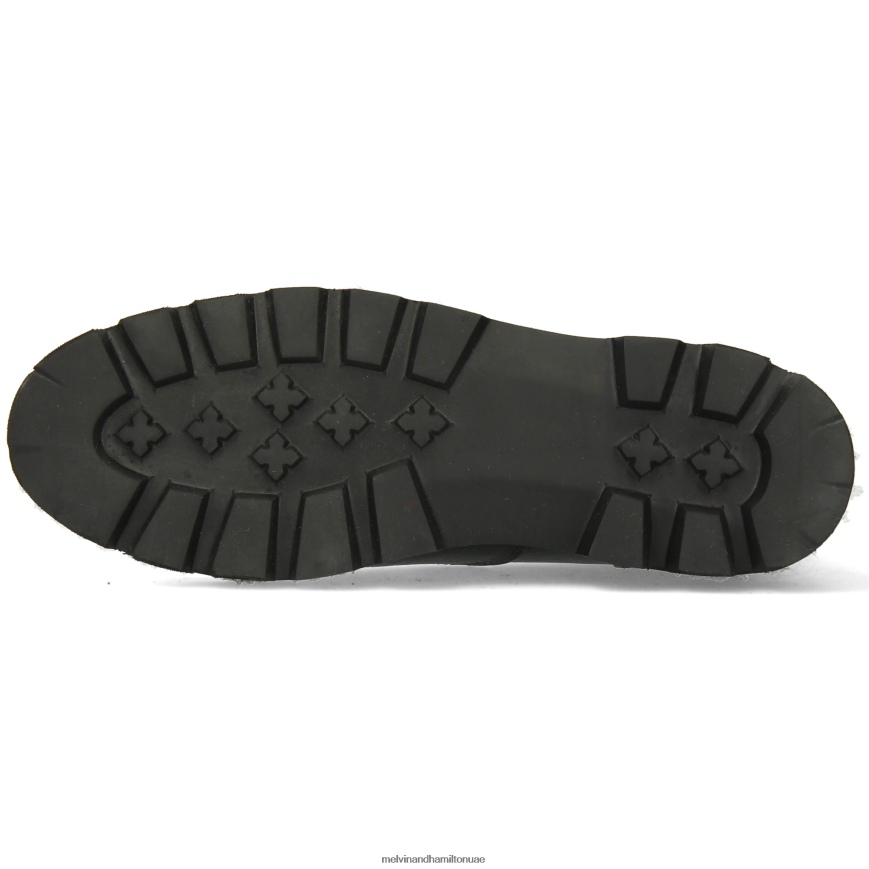 ميغان 40 أسود Melvin & Hamilton نحيف جزمة الكاحل 42XF2X925