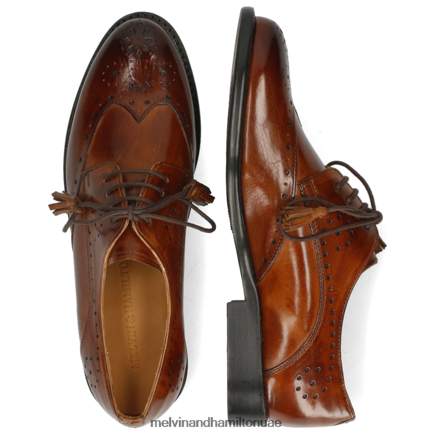 سيلينا 41 بني Melvin & Hamilton نحيف أحذية ديربي 42XF2X1516