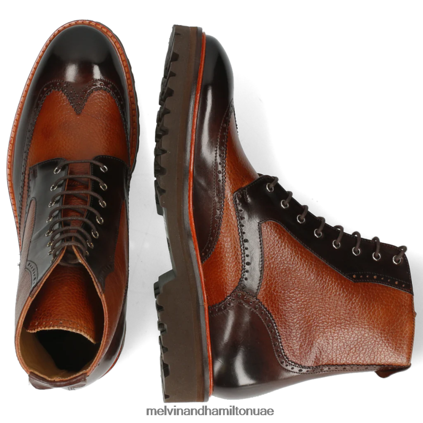 ماثيو 43 بني Melvin & Hamilton رجال جزمة الكاحل 42XF2X118