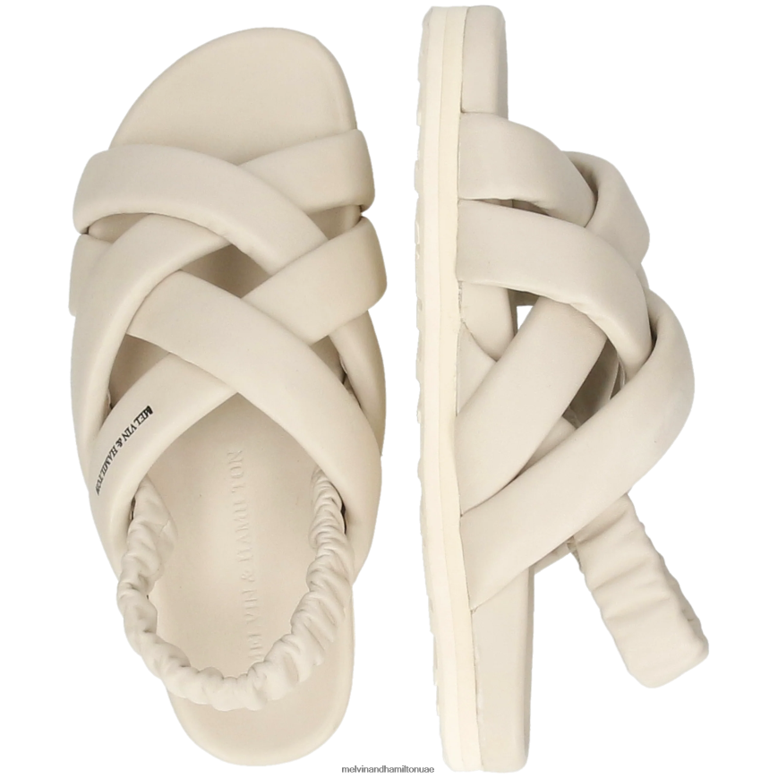 ويلما 43 اللون البيج Melvin & Hamilton نحيف صنادل 42XF2X1894