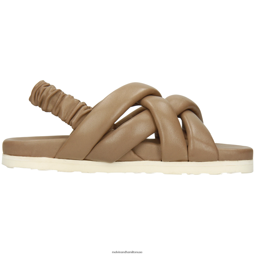 ويلما 43 اللون البيج Melvin & Hamilton نحيف صنادل 42XF2X1895