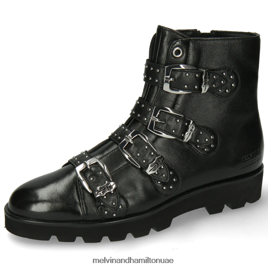 سوزان 44 أسود Melvin & Hamilton نحيف جزمة الكاحل 42XF2X1051