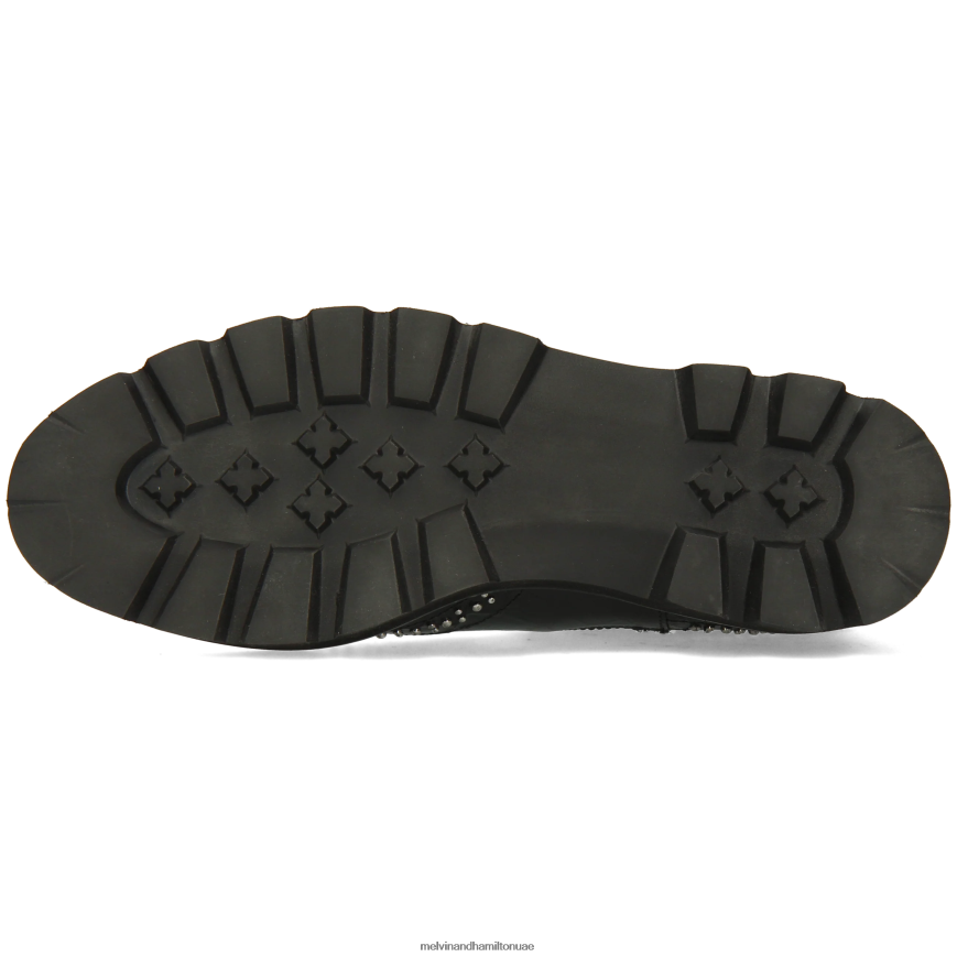 سالي 45 أسود Melvin & Hamilton نحيف جزمة الكاحل 42XF2X856