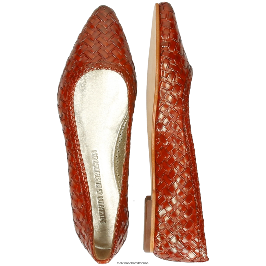 اليكسا 46 البرتقالي Melvin & Hamilton نحيف مضخات الباليه 42XF2X1955