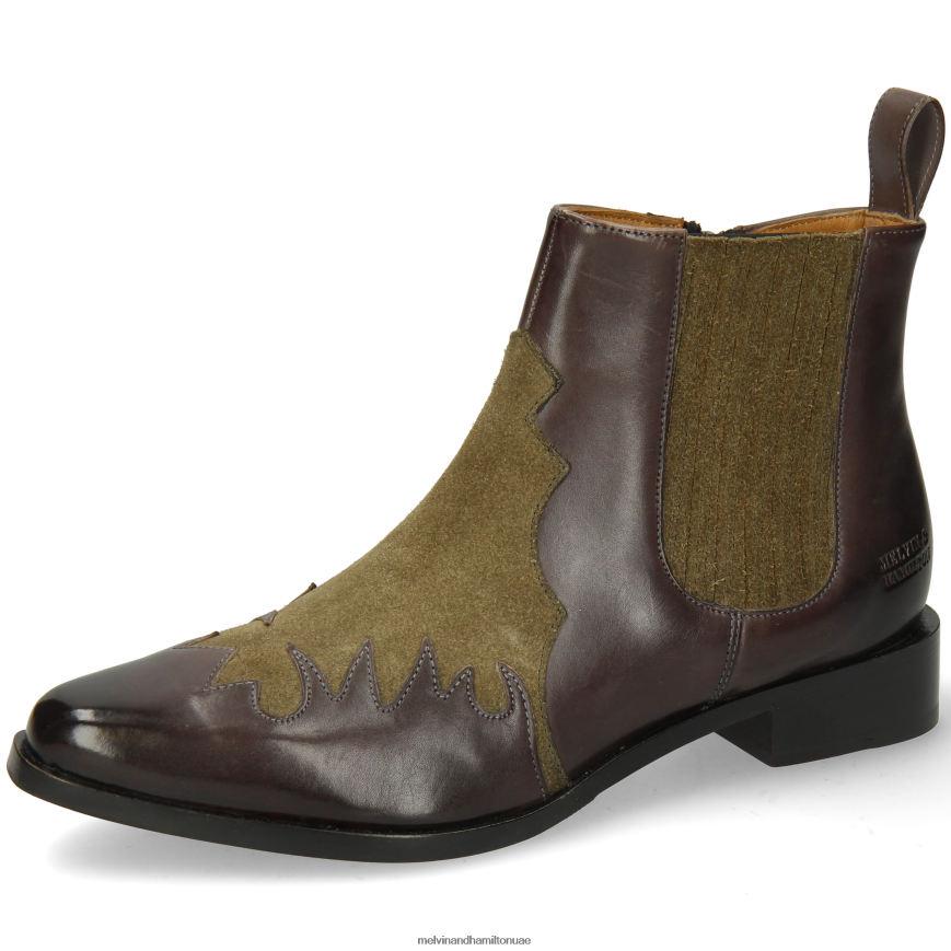 مارلين 46 بني Melvin & Hamilton نحيف جزمة الكاحل 42XF2X929