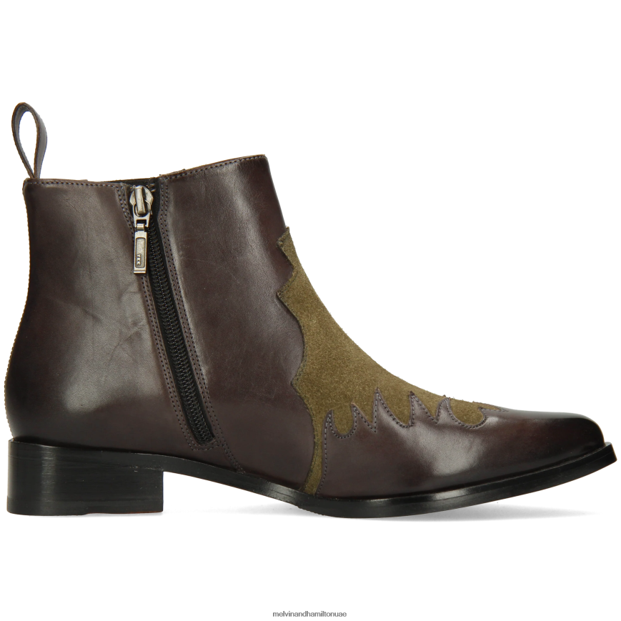 مارلين 46 بني Melvin & Hamilton نحيف جزمة الكاحل 42XF2X929