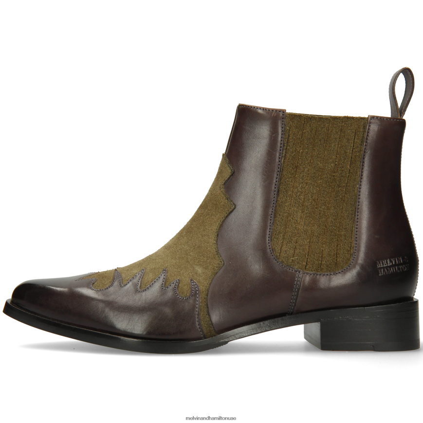 مارلين 46 بني Melvin & Hamilton نحيف جزمة الكاحل 42XF2X929
