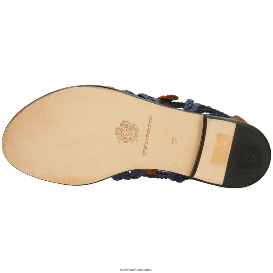 ساندرا 48 أزرق Melvin & Hamilton نحيف صنادل 42XF2X1903