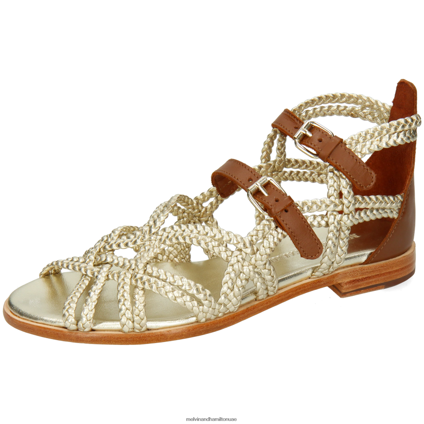 ساندرا 48 فضة Melvin & Hamilton نحيف صنادل 42XF2X1908