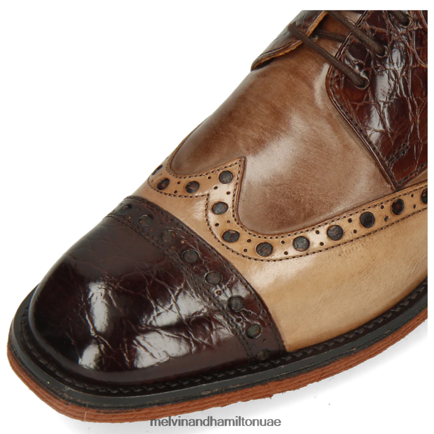 إيدي 48 بني Melvin & Hamilton رجال أحذية ديربي 42XF2X542