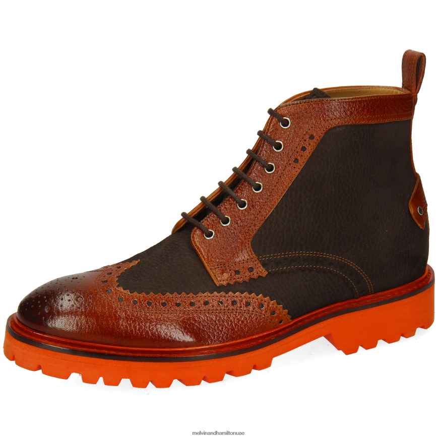 ماثيو 48 بني Melvin & Hamilton رجال جزمة الكاحل 42XF2X97