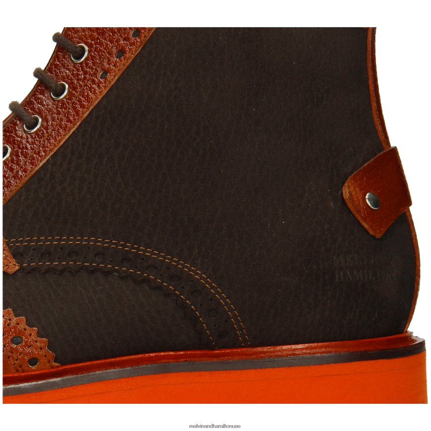 ماثيو 48 بني Melvin & Hamilton رجال جزمة الكاحل 42XF2X97