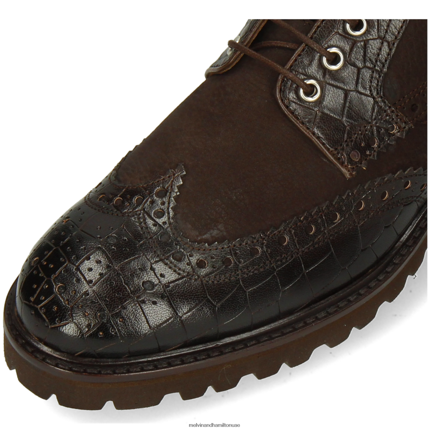 ماثيو 48 بني Melvin & Hamilton رجال جزمة الكاحل 42XF2X98