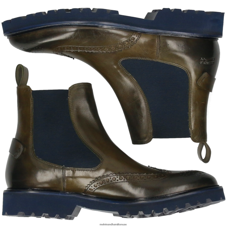 ماثيو 49 الكاكي Melvin & Hamilton رجال جزمة الكاحل 42XF2X82