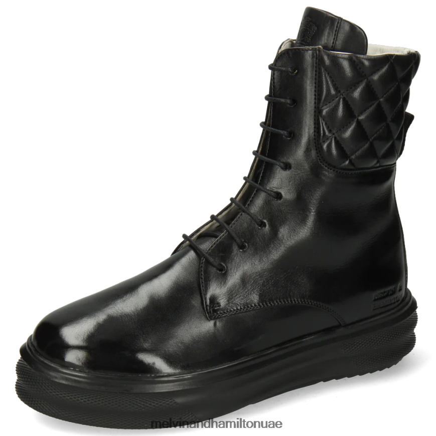 فاي 4 أسود Melvin & Hamilton نحيف جزمة الكاحل 42XF2X1084