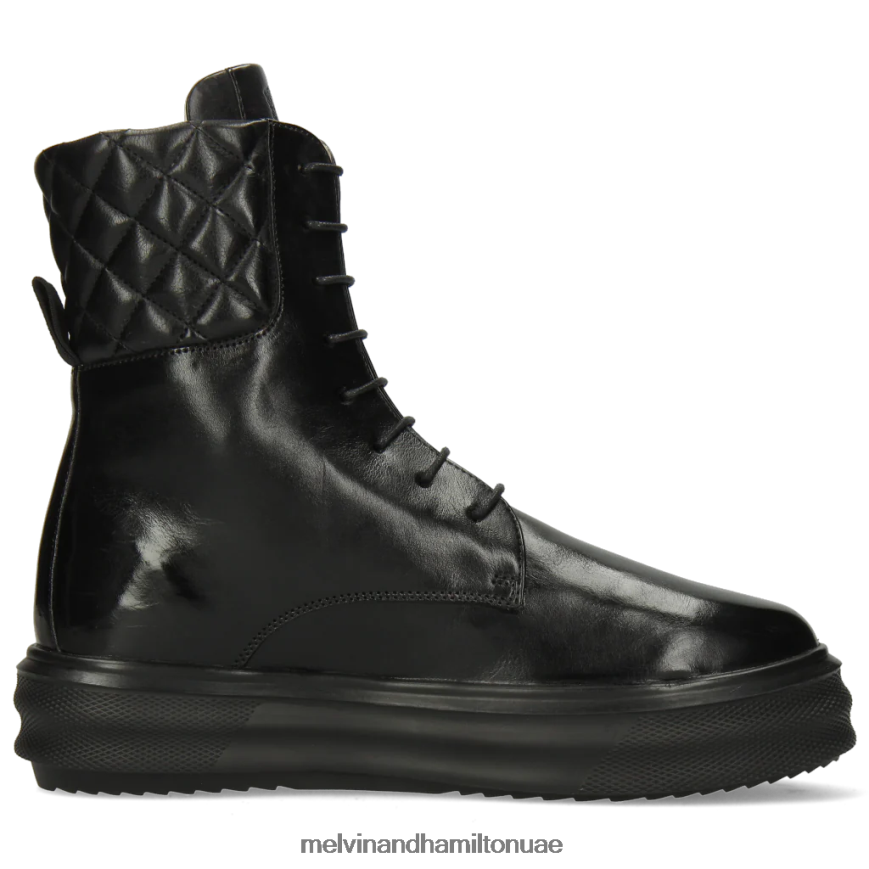 فاي 4 أسود Melvin & Hamilton نحيف جزمة الكاحل 42XF2X1084