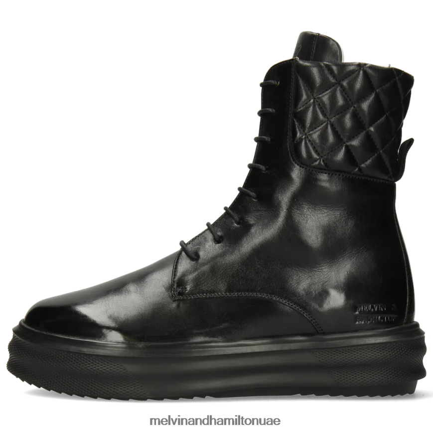 فاي 4 أسود Melvin & Hamilton نحيف جزمة الكاحل 42XF2X1084