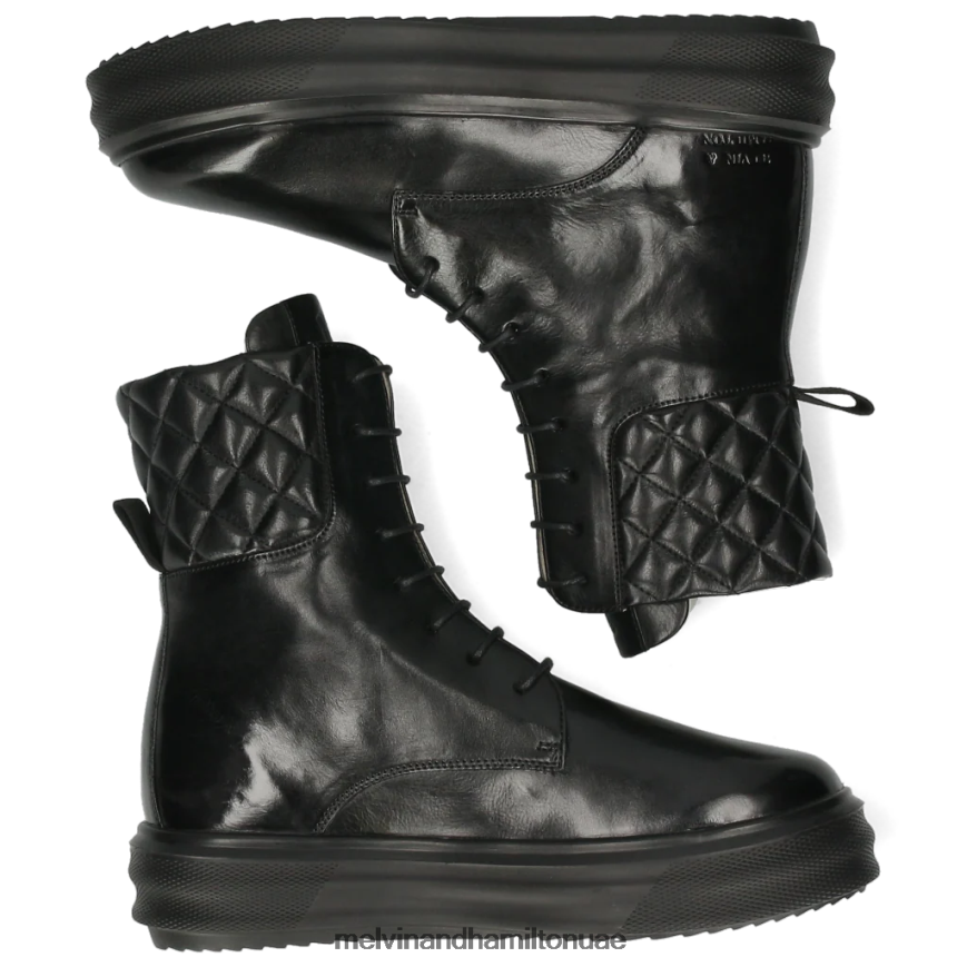 فاي 4 أسود Melvin & Hamilton نحيف جزمة الكاحل 42XF2X1084