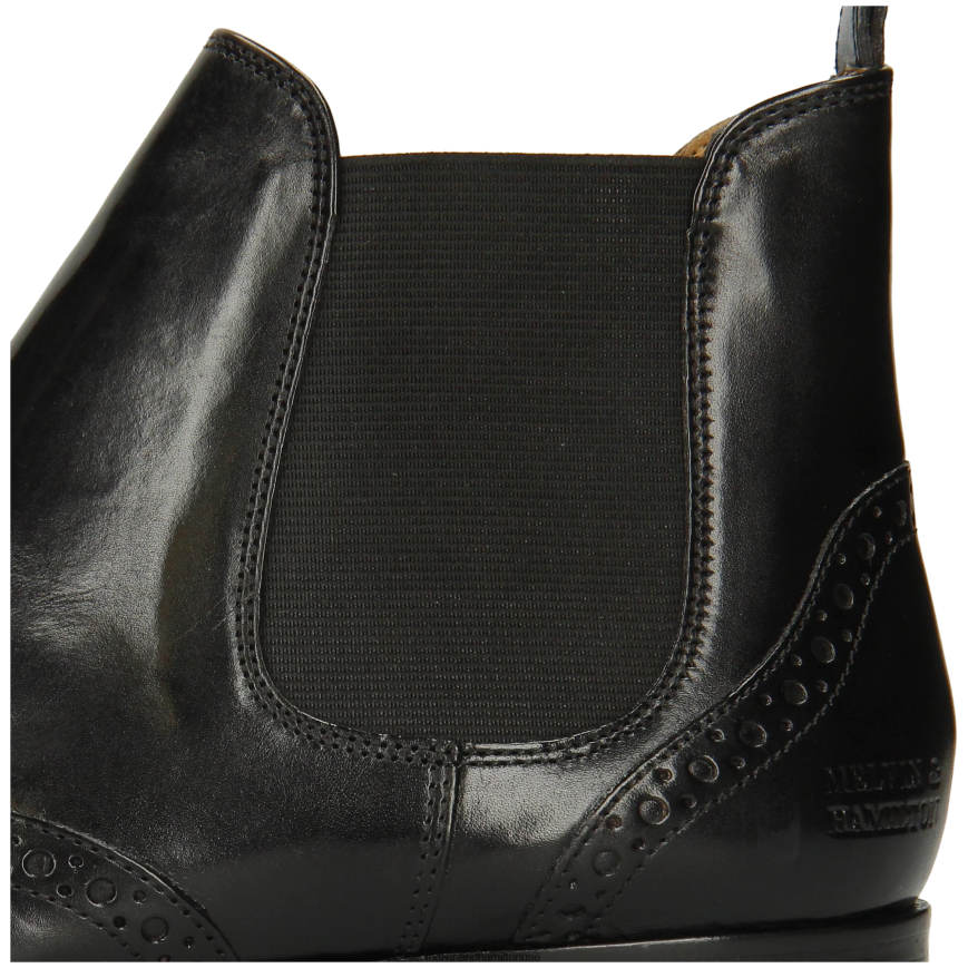 جيسي 4 أسود Melvin & Hamilton نحيف جزمة الكاحل 42XF2X1105