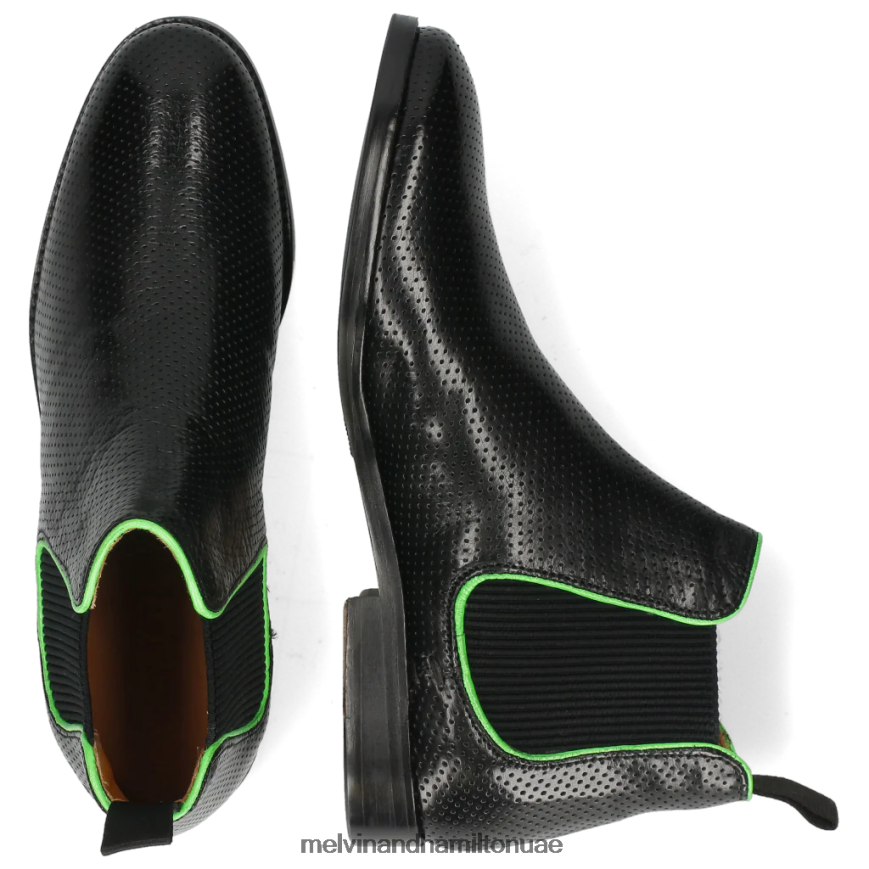 اميلي 4 أسود Melvin & Hamilton نحيف جزمة الكاحل 42XF2X1121