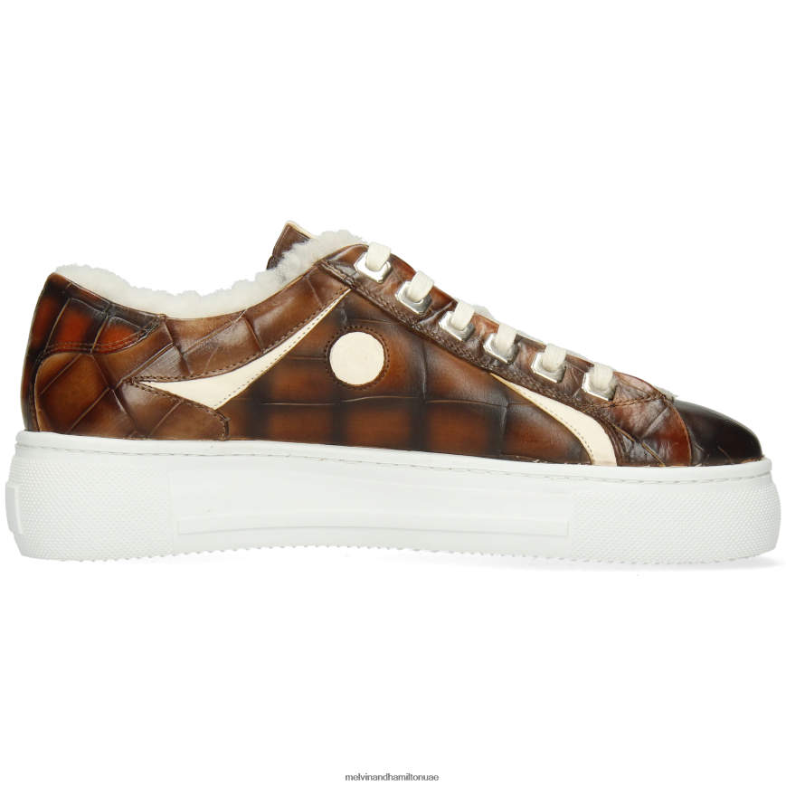 العنبر 4 بني Melvin & Hamilton نحيف أحذية رياضية 42XF2X1828