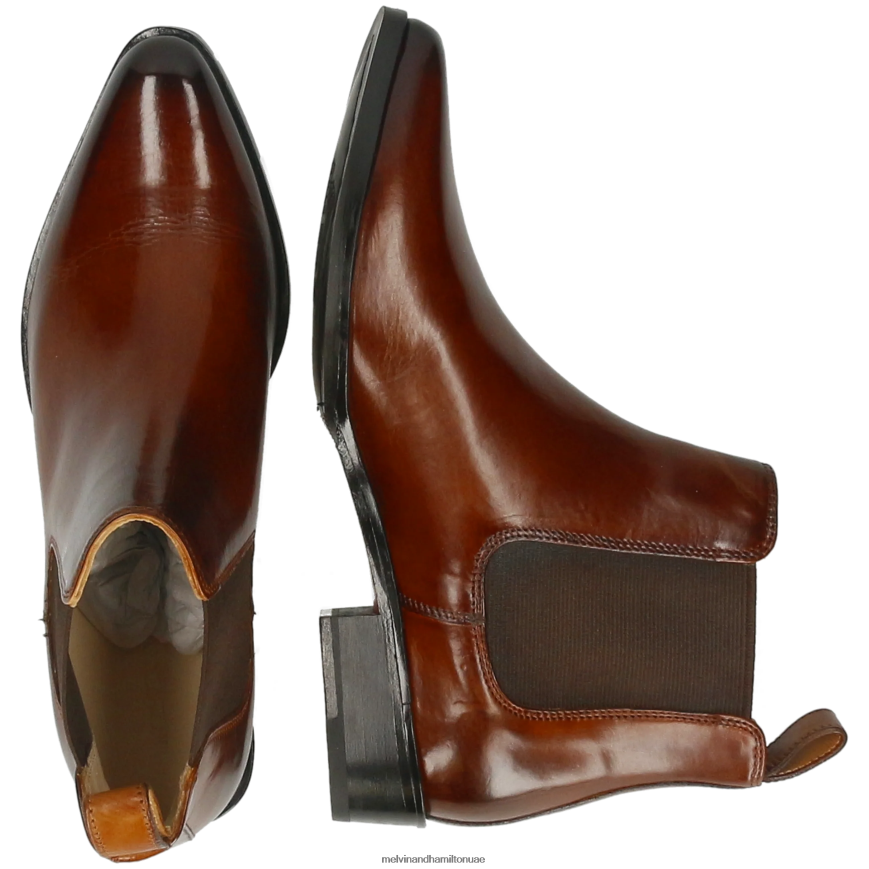 مارلين 4 بني Melvin & Hamilton نحيف جزمة الكاحل 42XF2X804