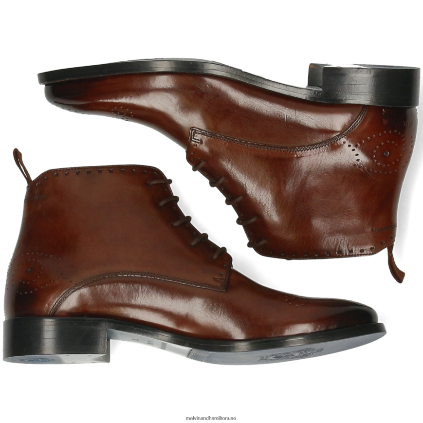 بيتي 4 بني Melvin & Hamilton نحيف جزمة الكاحل 42XF2X883