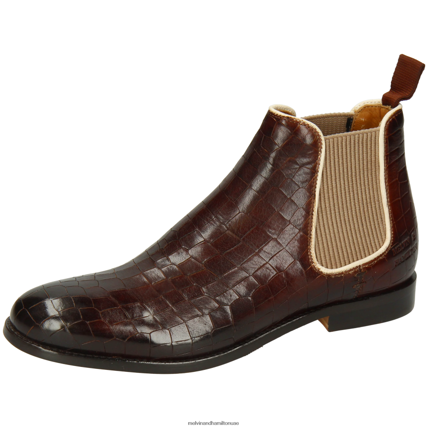 اميلي 4 بني Melvin & Hamilton نحيف جزمة الكاحل 42XF2X931