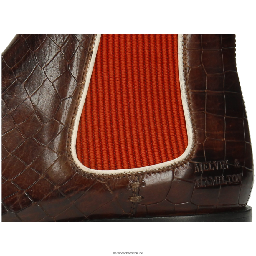 اميلي 4 بني Melvin & Hamilton نحيف جزمة الكاحل 42XF2X933