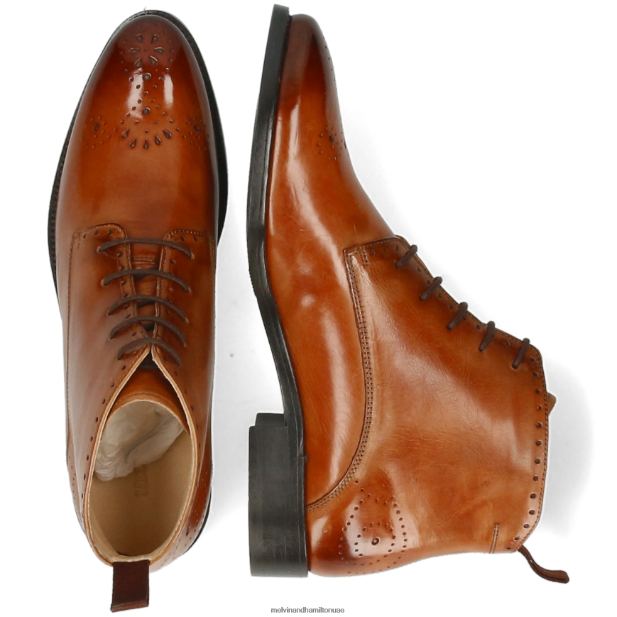 بيتي 4 بني Melvin & Hamilton نحيف جزمة الكاحل 42XF2X960