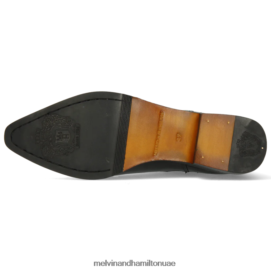 مارلين 4 أسود Melvin & Hamilton نحيف جزمة الكاحل 42XF2X989