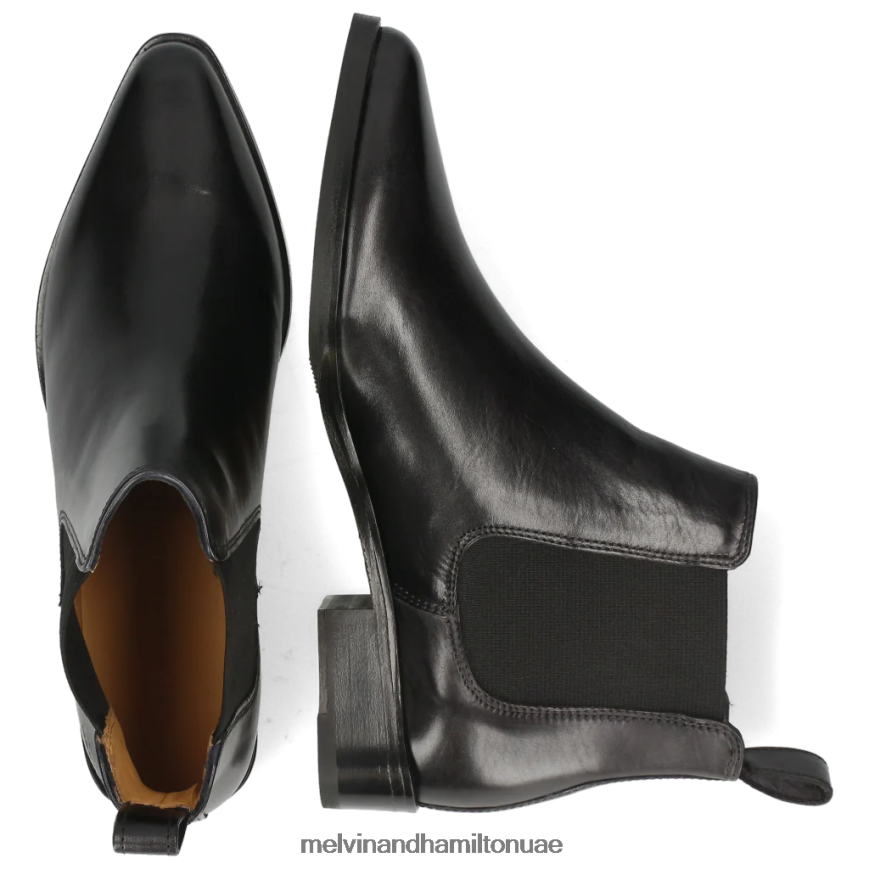 مارلين 4 أسود Melvin & Hamilton نحيف جزمة الكاحل 42XF2X989