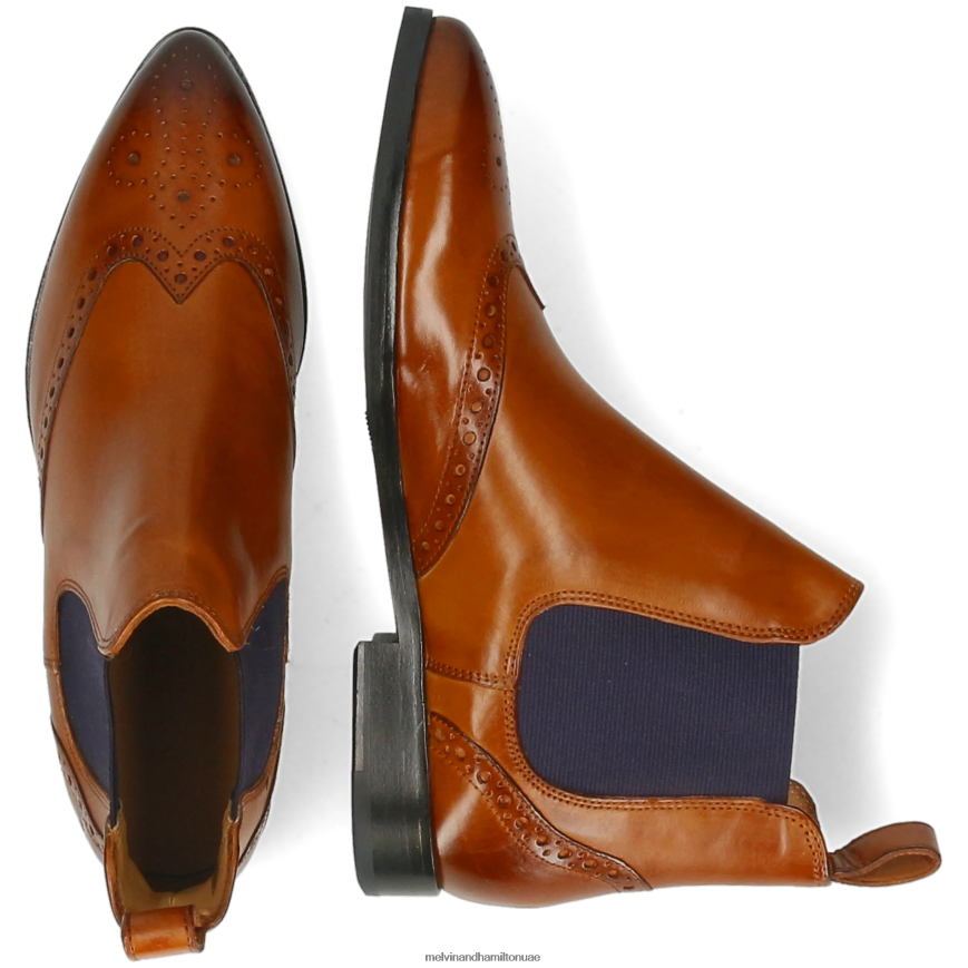 جيسي 4 بني Melvin & Hamilton نحيف جزمة الكاحل 42XF2X994