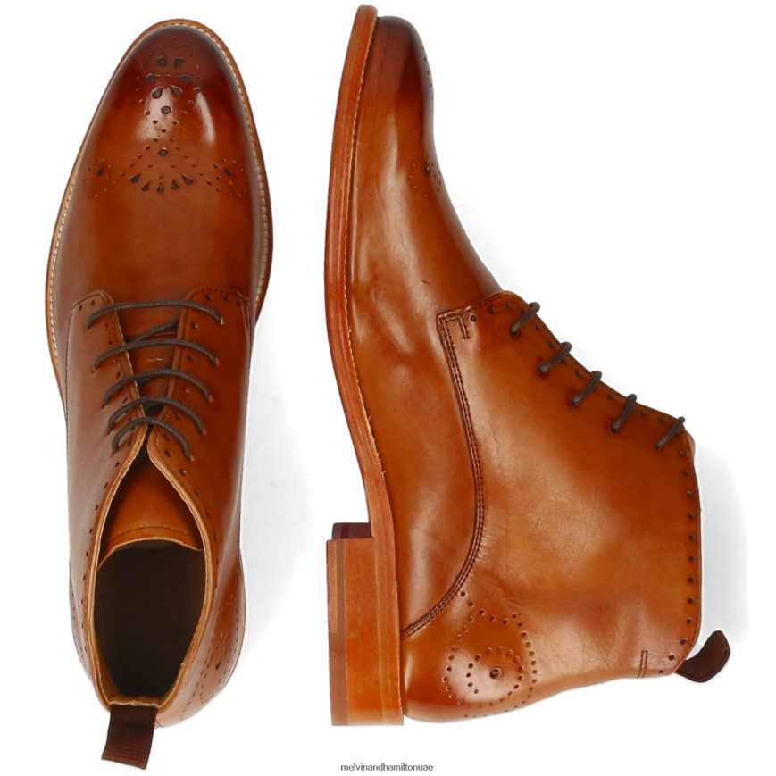 بيتي 4 بني Melvin & Hamilton نحيف جزمة الكاحل 42XF2X997