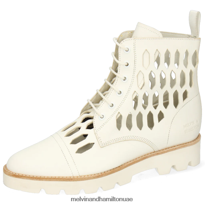 سيلينا 51 أبيض Melvin & Hamilton نحيف جزمة الكاحل 42XF2X1079