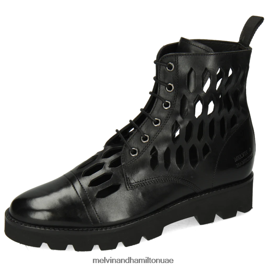 سيلينا 51 أسود Melvin & Hamilton نحيف جزمة الكاحل 42XF2X1128