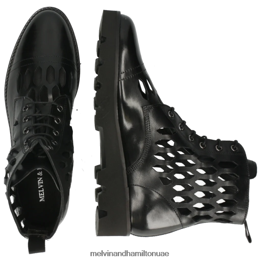 سيلينا 51 أسود Melvin & Hamilton نحيف جزمة الكاحل 42XF2X1128