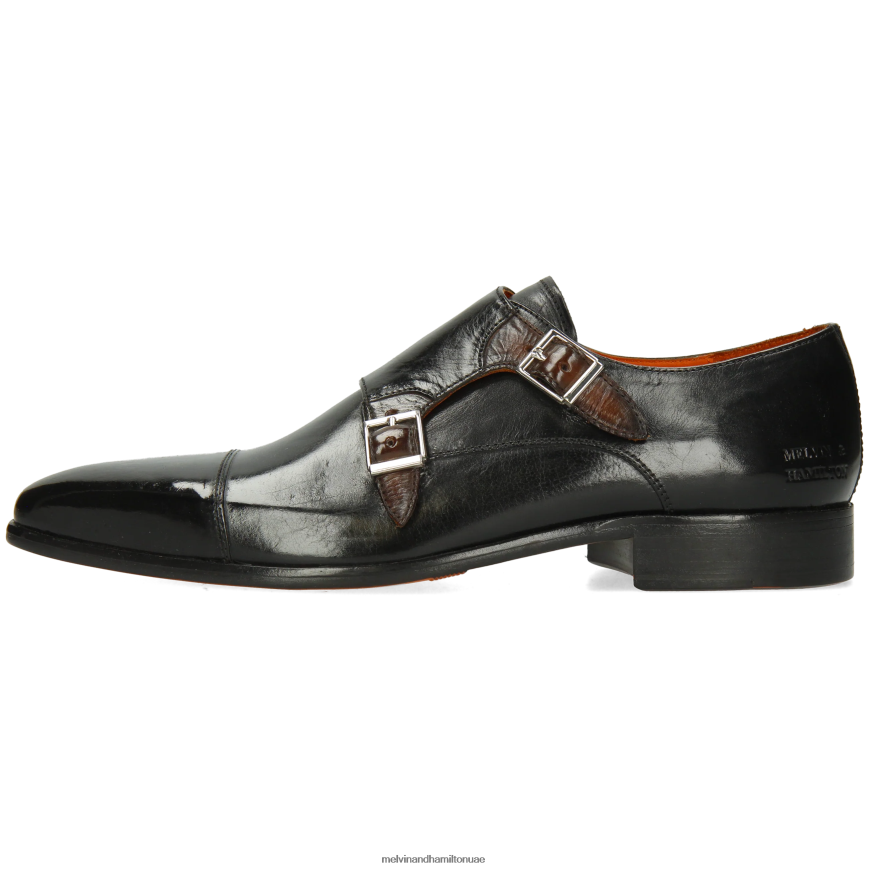 لويس 52 أسود Melvin & Hamilton رجال أحذية الراهب 42XF2X341