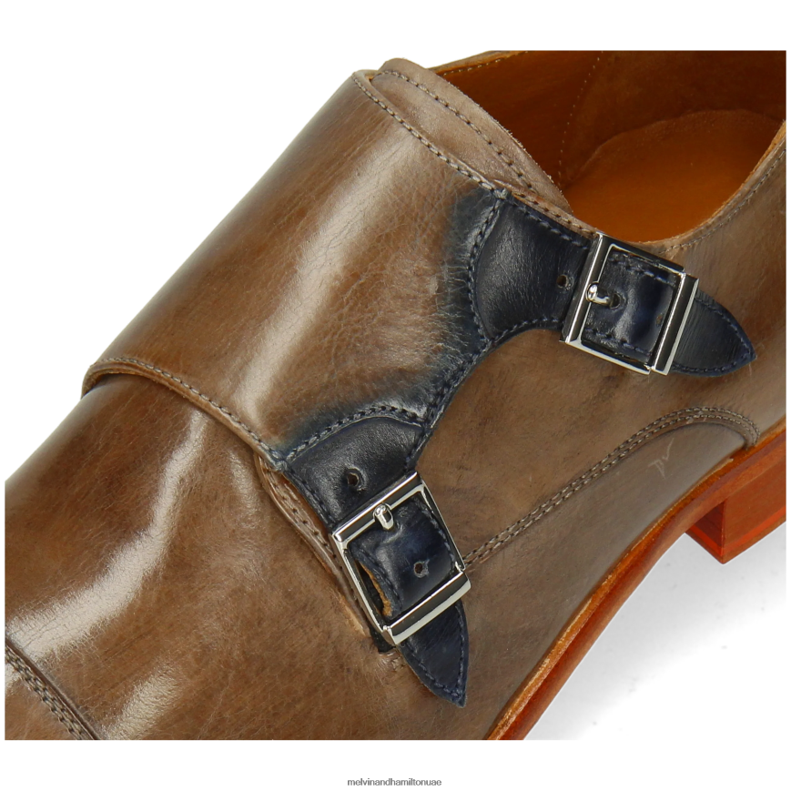 لويس 52 البني الفاتح Melvin & Hamilton رجال أحذية الراهب 42XF2X342