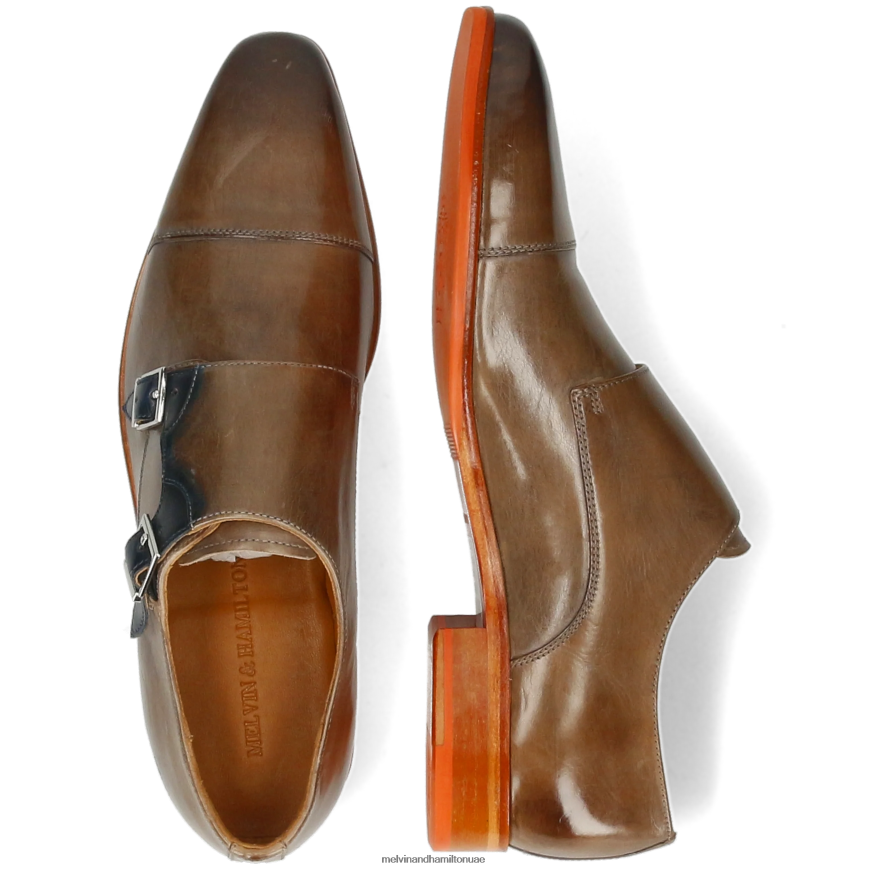 لويس 52 البني الفاتح Melvin & Hamilton رجال أحذية الراهب 42XF2X342