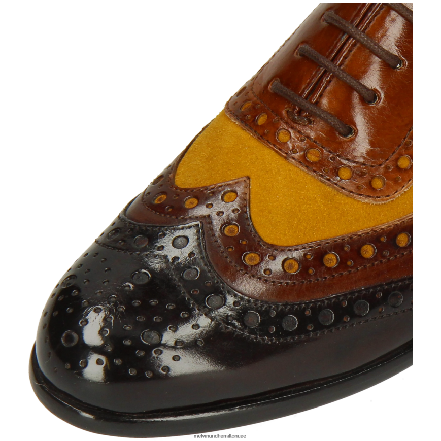 سيلينا 56 بني Melvin & Hamilton نحيف أحذية أكسفورد 42XF2X1275