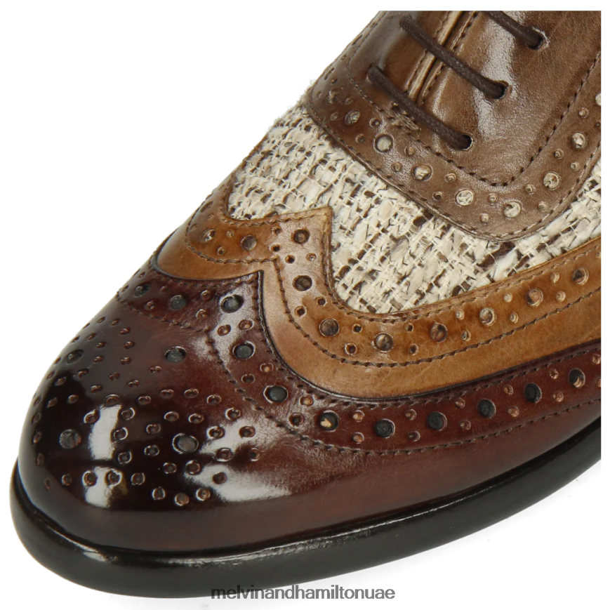 سيلينا 56 بني Melvin & Hamilton نحيف أحذية أكسفورد 42XF2X1285