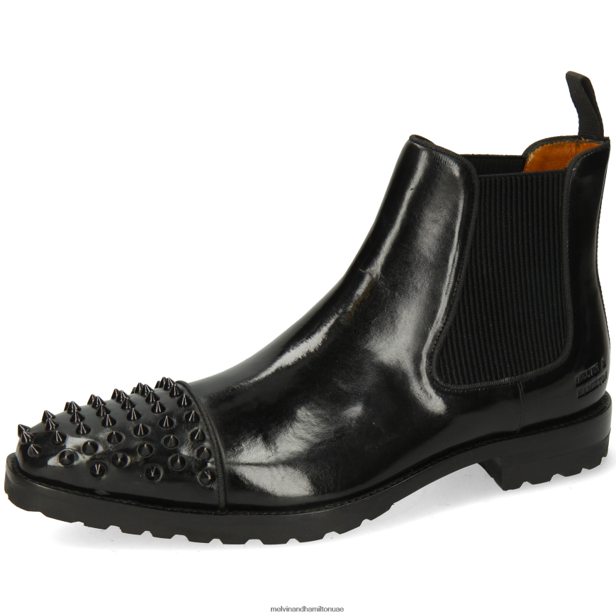 لويس 57 أسود Melvin & Hamilton رجال جزمة الكاحل 42XF2X78