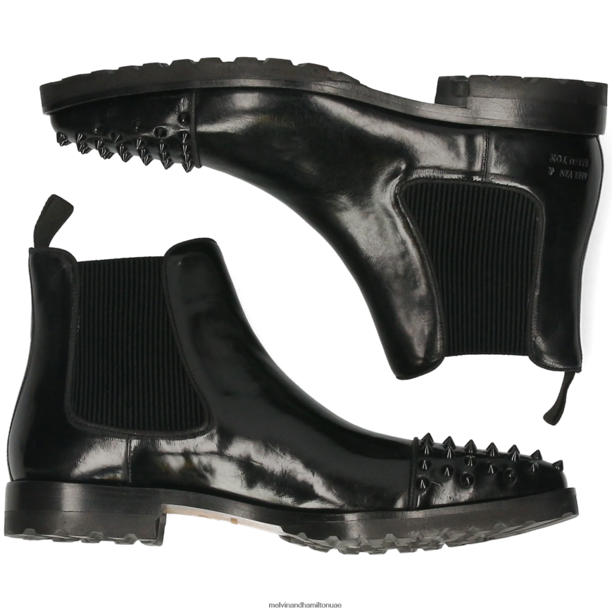 لويس 57 أسود Melvin & Hamilton رجال جزمة الكاحل 42XF2X78