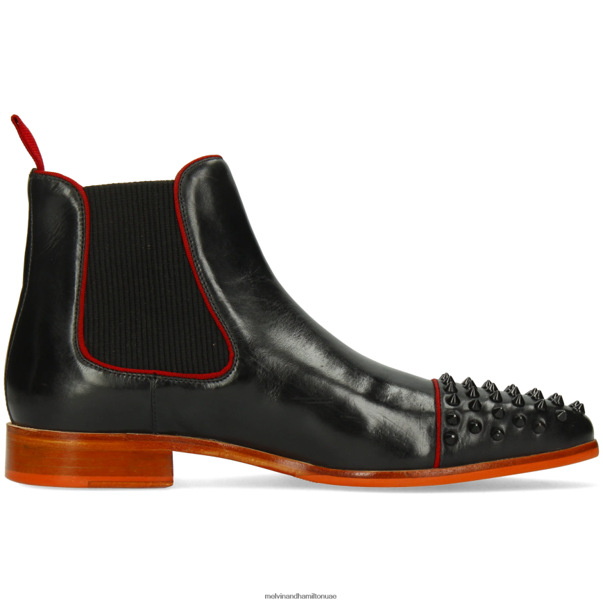 لويس 57 أسود Melvin & Hamilton رجال جزمة الكاحل 42XF2X8