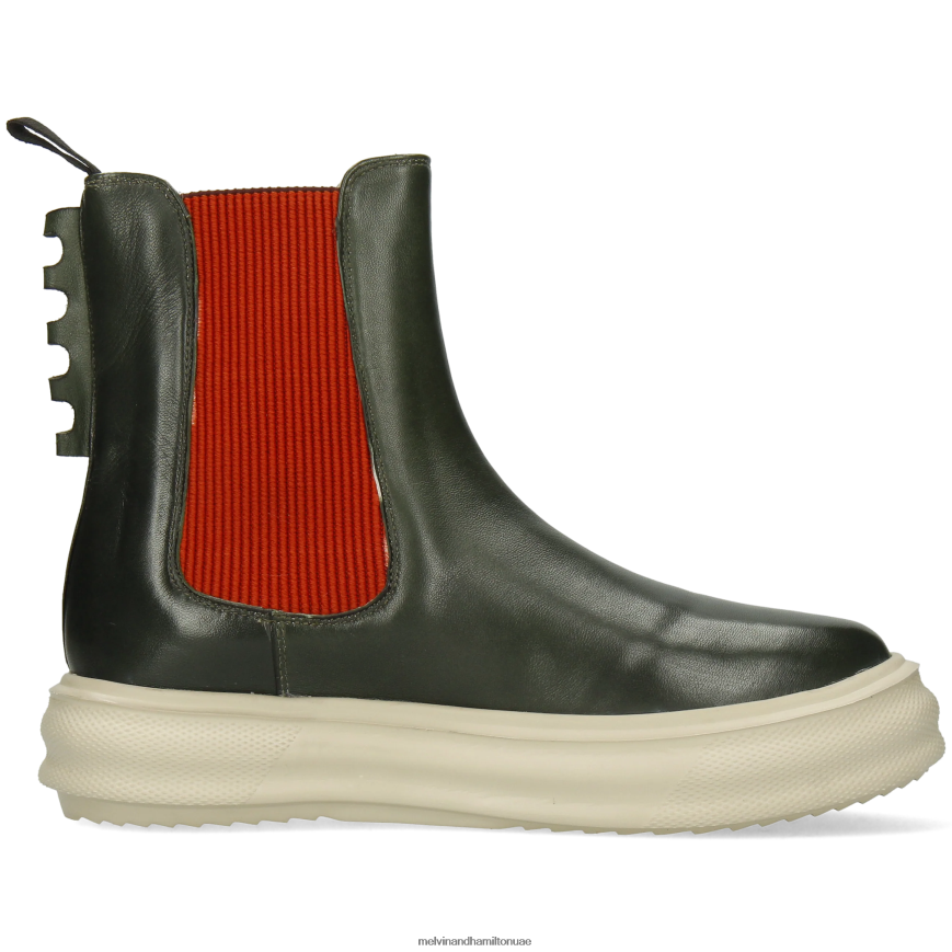 فاي 5 أخضر Melvin & Hamilton نحيف جزمة الكاحل 42XF2X1003